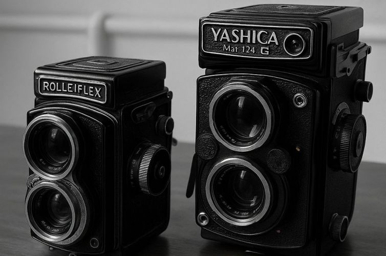 Baby Rolleiflex vs Yashica Mat 124 G